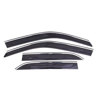 AVS Ventvisor Low Profile Window Deflectors (4PC, Smoke w/ Chrome): Chrysler 300 2011 - 2024