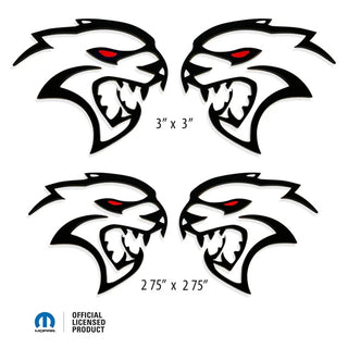 American Brother Designs HELLCAT REDEYE Cutout Exterior Side Badge: Dodge Challenger / Charger 2015 - 2023
