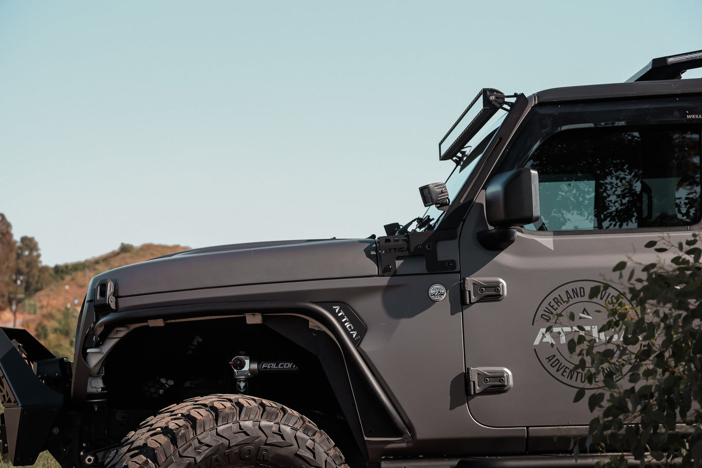 Attica 4x4 Frontier Series Light Mount Brackets: Jeep Gladiator 2020-2024