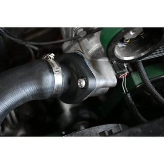 CFR Performance Aluminum Mopar Hemi Gen 3 Straight Water Neck Thermostat Housing (Black): Fits most Hemi Models