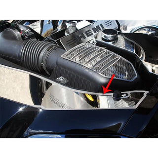 American Car Craft Polished Front Header Plate: Chrysler 300 2011 - 2024