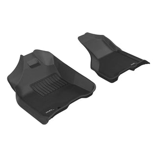 3D MAXpider ACE Kagu Front Floormats (Black): Dodge Ram Crew Cab 2009 - 2012 (1500, 2500, 3500)