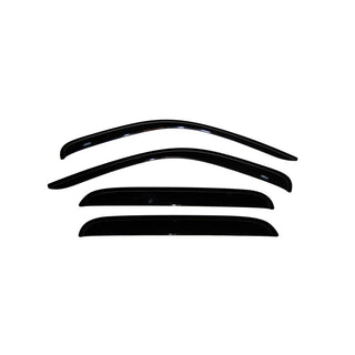 AVS Ventvisor Outside Mount Window Deflectors (4PC, Smoke): Dodge Dakota Crew Cab 2000 - 2004