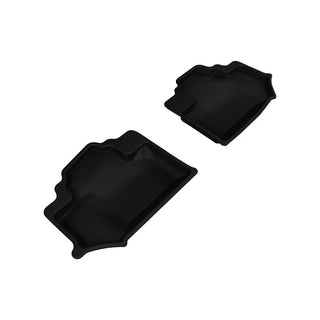 3D MAXpider ACE Kagu Rear Floormats (Black): Jeep Wrangler JK 2-Door 2014 - 2018