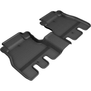 3D MAXpider ACE Kagu Rear Floormats (Black): Jeep Wrangler JL Unlimited 2018 - 2025