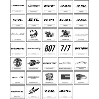 American Brother Designs Coolant Tank Cover: Dodge Challenger / Charger 6.2L SRT Hellcat 2015 - 2023