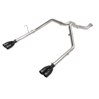 AFE Vulcan Stainless Steel DPF-Back Exhaust Sustem (Black Tips): Jeep Gladiator 3.0L EcoDiesel V6 2021 - 2023