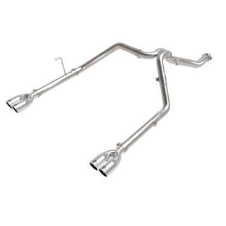 AFE Vulcan Stainless Steel DPF-Back Exhaust System (Polished Tips): Jeep Gladiator 3.0L EcoDiesel V6 2021 - 2023
