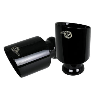AFE MACH Force-Xp Direct-Fit Exhaust Tip Set (Black Tips): Dodge Charger 6.4L 392 & 6.2L Hellcat 2015 - 2023