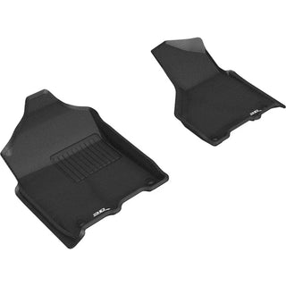 3D MAXpider ACE Kagu Front Floormats (Black): Ram 2500 & 3500 Crew/Mega Cab 2019 - 2024