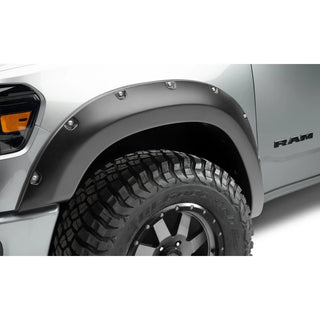 Bushwacker Pocket Style Front Fender Flares 2pc (FRONT): Fits Most Ram 1500 / 2500 / 3500 Models (2019-2026) - Black