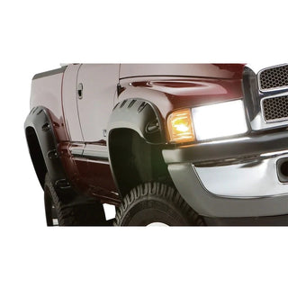 Bushwacker Pocket Style Fender Flares 4pc: Fits Most Ram 1500 Models (2019-2024) - Diamond Black