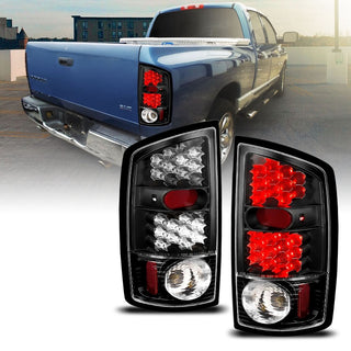 ANZO LED Tail Lights (Black): Dodge Ram 1500 2002 - 2005