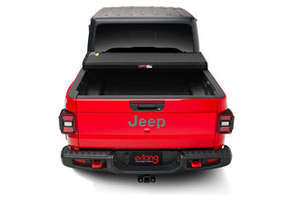 Extang Solid Fold 2.0 Hard Tri-Fold Truck Bed Cover: Fits Most Jeep Gladiator Models (2018-2026) - Black Textured Paint w/ Rail System