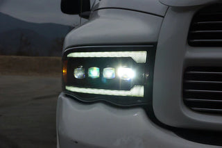 AlphaRex NOVA LED Projector Headlights (Chrome): Dodge Ram 1500 (02-05) & 2500/3500 (03-05)