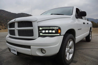 AlphaRex NOVA LED Projector Headlights (Chrome): Dodge Ram 1500 (02-05) & 2500/3500 (03-05)