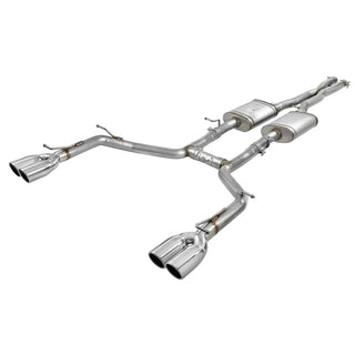 AFE MACH Force-Xp Cat-Back Exhaust System (w/Quad Polished Tips): Dodge Challenger 3.6L V6 2015 - 2023
