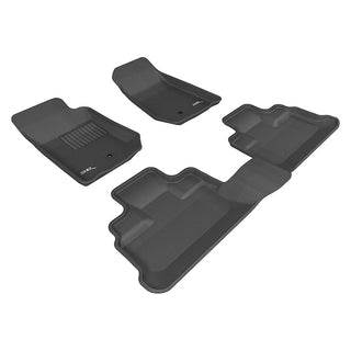 3D MAXpider ACE Kagu Floormats (Black, Both Rows): Jeep Wrangler JK Unlimited 2007 - 2013