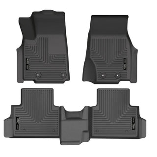 Husky Liners WeatherBeater Floor Liner (FRONT AND SECOND SEAT): Jeep Grand Cherokee L (21-24) / Grand Wagoneer L (24)