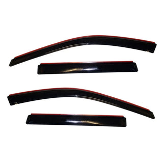 AVS Ventvisor In-Channel Window Deflectors (4PC, Smoke): Jeep Grand Cherokee 2011 - 2021 (Excl. SRT)