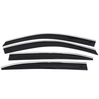 AVS Ventvisor Low Profile Deflectors (4PC, Smoke w/Chrome): Jeep Grand Cherokee 2022 - 2025