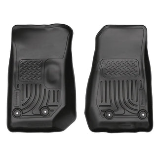 Husky Liners Black Front Floor Liners: Jeep Wrangler (2014-2017) / Wrangler JK (2018)