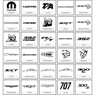 American Brother Designs Hood Shock Covers: Dodge Challenger / Magnum 2005 - 2023