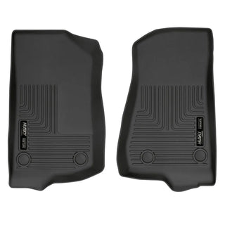 Husky Liners Black WeatherBeater Front Row Floor Liners: Jeep Gladiator (20-24) / Wrangler (18-24)