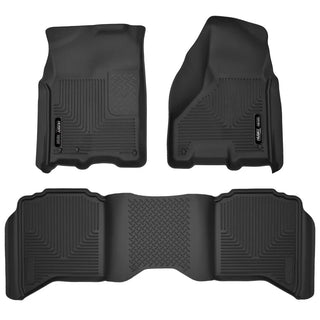 Husky Liners Black X-Act Contour Front and Second Seat Floor Liners: Fits Most Hemi Models