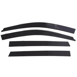 AVS Ventvisor Low Profile Window Deflectors (4PC, Smoke): Jeep Wrangler JK 2007 - 2018 (4-Door)