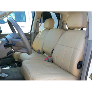 Clazzio Leather Seat Covers: Dodge Ram 2500 / 3500 2006 - 2009 (Quad Cab / Rear Bench)