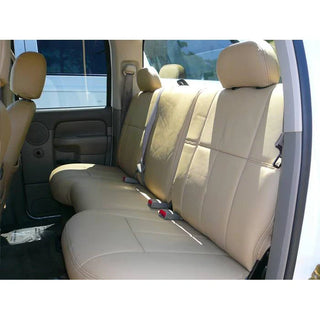 Clazzio Leather Seat Covers: Dodge Ram 2500 / 3500 2006 - 2009 (Quad Cab / Rear Bench)