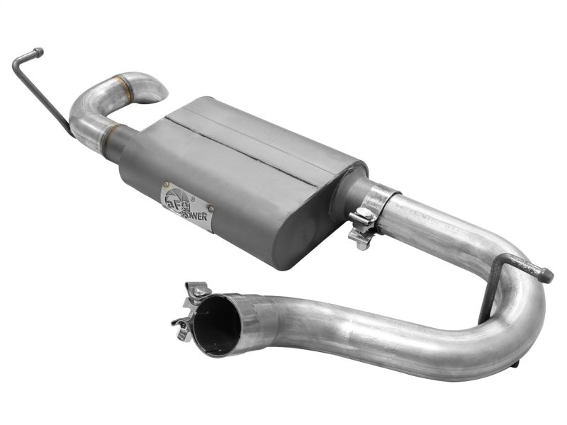 AFE Scorpion 2-1/2" Aluminized Steel Axle-Back Exhaust System: Jeep Wrangler JK 2007 - 2018 (3.6L & 3.8L V6)