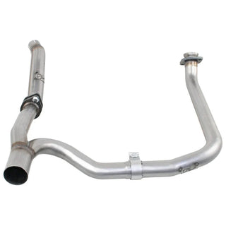 AFE Twisted Steel Loop Delete Down-Pipe / Y-Pipe: Jeep Wrangler JK 3.6L V6 2012 - 2018 (4-Door Models)
