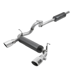 AFE Rebel Series Cat-Back Exhaust System (Polished Tips): Jeep Wrangler JL 3.6L V6 2018 - 2025