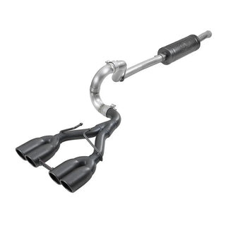 AFE Rebel Series Cat-Back Exhaust System (Black Tips): Jeep Wrangler JL 3.6L V6 2018 - 2025
