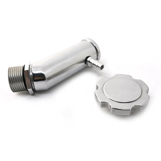 CFR Performance Aluminum Oil Filler Tube w/ Baffle - Polished