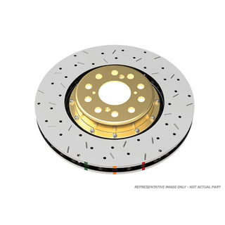 DBA Cross Drilled & Slotted 5000 XS Series Front Rotor: Jeep Grand Cherokee (05-21) / Commander (05-10)