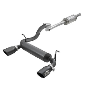 AFE Rebel Series Cat-Back Exhaust System (Black Tips): Jeep Wrangler JL 3.6L V6 2018 - 2025