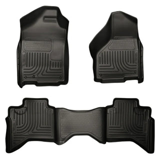 Husky Liners Black WeatherBeater Front and Second Seat Floor Liner: Fits Most Hemi Models