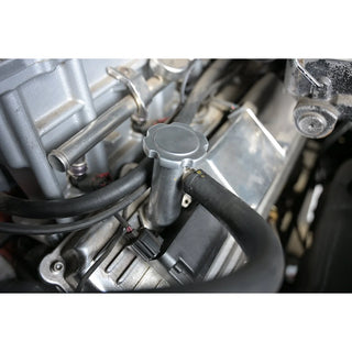 CFR Performance Aluminum Oil Filler Tube w/ Baffle - Polished