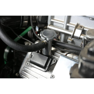 CFR Performance Aluminum Oil Filler Tube w/ Baffle - Polished