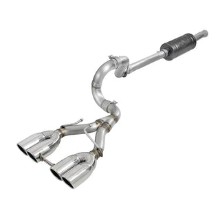 AFE Rebel Series Cat-Back Exhaust System (Polished Tips): Jeep Wrangler JL 3.6L V6 2018 - 2025