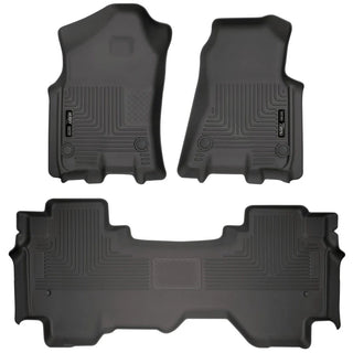 Husky Liners Black Weatherbeater Front and 2nd Seat Floor Liners: Ram 1500 2019-2024