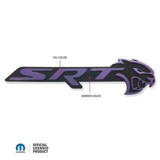 American Brother Designs SRT HELLCAT Front Grille Badge (2-Color): Dodge Challenger 2015 - 2023