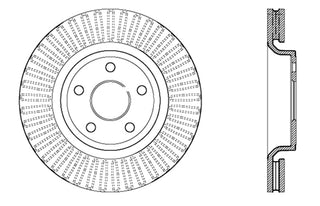 StopTech Sport Brake Cryo Rotor (FRONT RIGHT): Dodge Durango (11-23) / Jeep Grand Cherokee (11-23) / Grand Cherokee L (22-23) / Grand Cherokee WK (22)