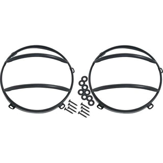 Kentrol Powder Coated Euro Headlight Guards Pair: Jeep Wrangler JK 2007-2018