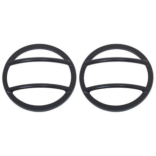 Kentrol Textured Black Fog Light Cover Pair: Jeep Wrangler JK 2007-2018