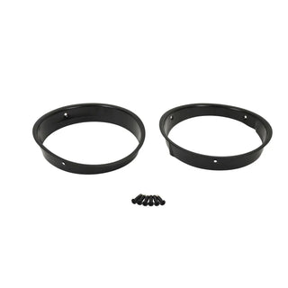 Kentrol Powder Coated Headlight Bezels Pair: Jeep Wrangler TJ 1997-2006