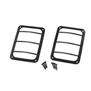 Kentrol Powder Coated Taillight Guard Pair: Jeep Wrangler JK 2007-2018